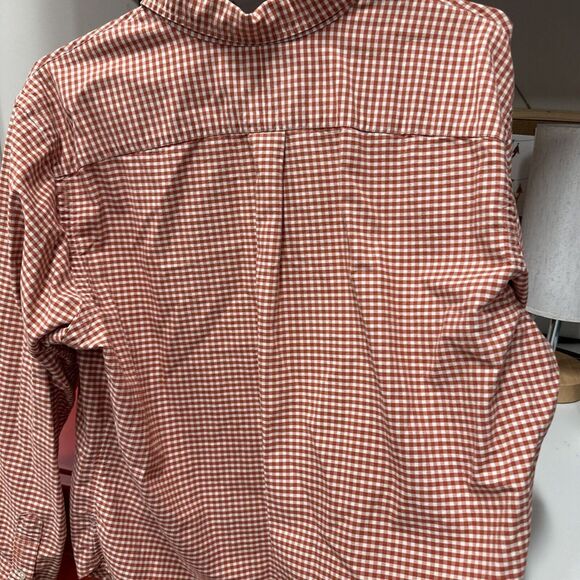 Ralph Lauren Classic Fit Men's Lg Orange‎ Check Long Sleeve Button Down - Picture 5 of 5